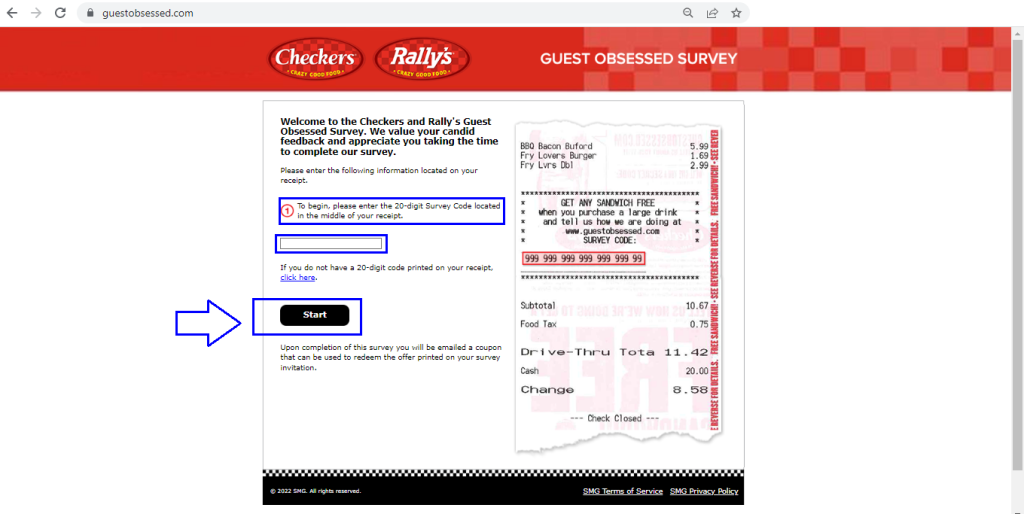 Checkers and Rally’s Guest Obsessed Survey 