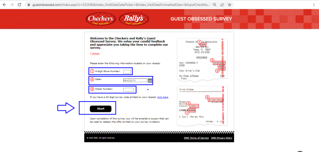 Checkers and Rally’s Guest Obsessed Survey 