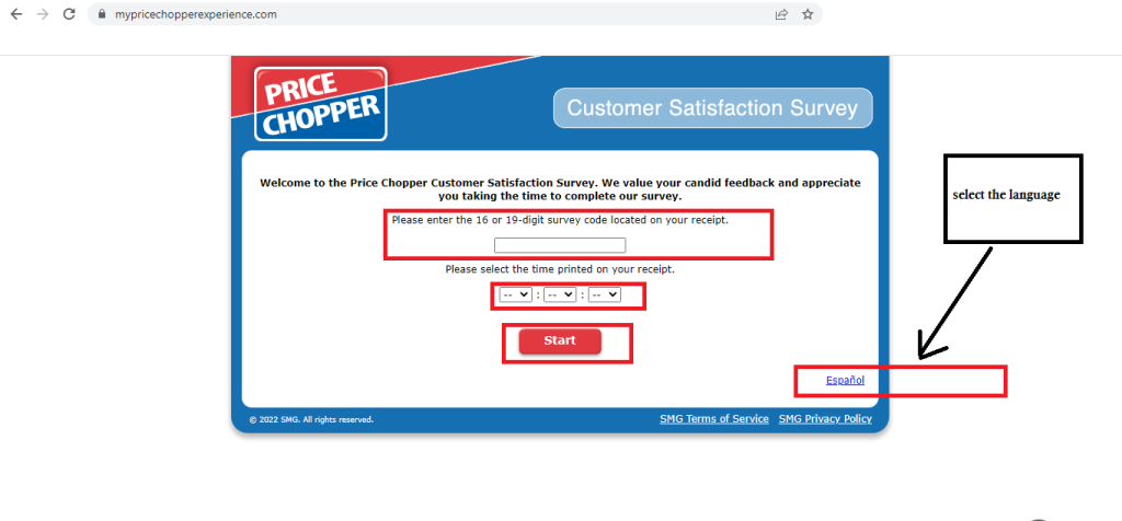 Price Chopper Customer Satisfaction Survey