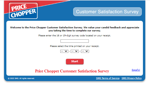 Price Chopper Customer Satisfaction Survey