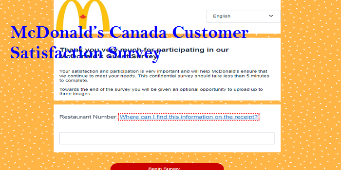 McDonald’s Canada Customer Satisfaction Survey