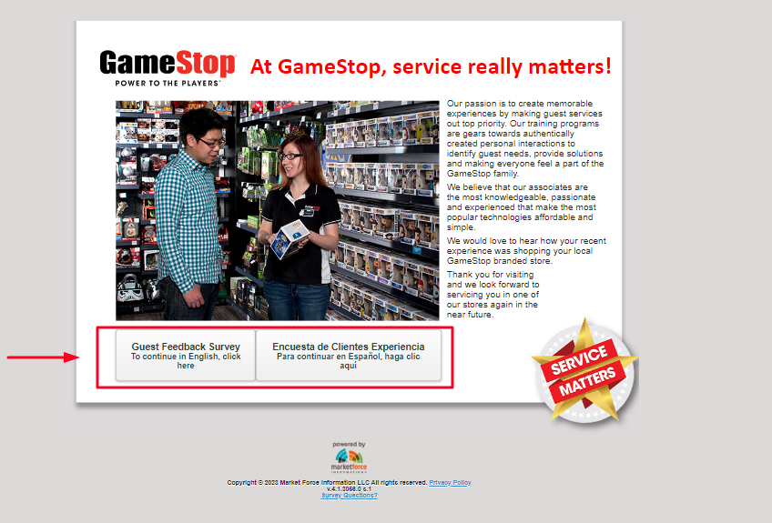 GameStop Survey Sweepstakes