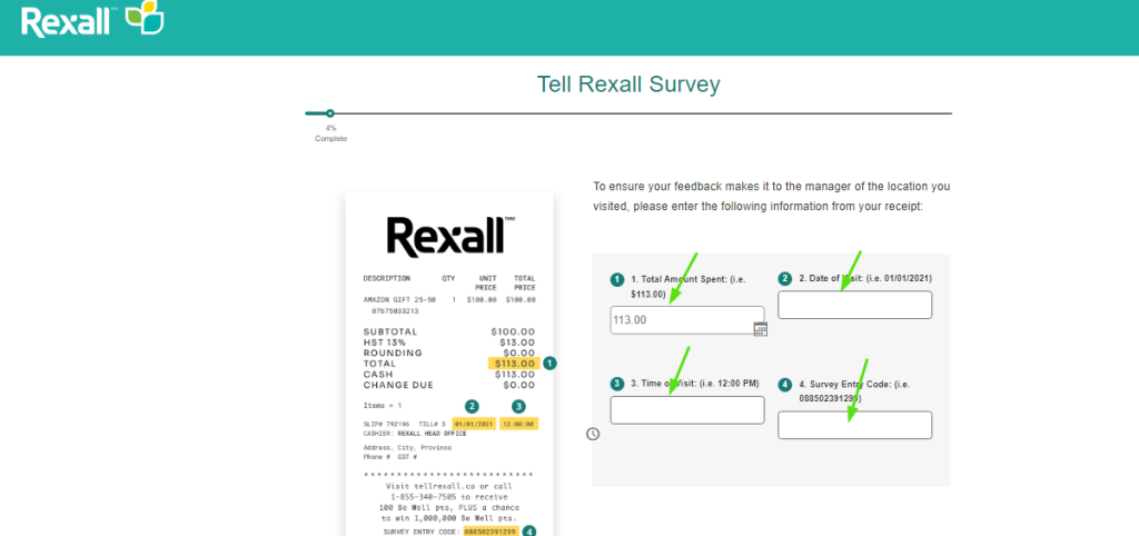 Rexall Customer Experience Survey 
