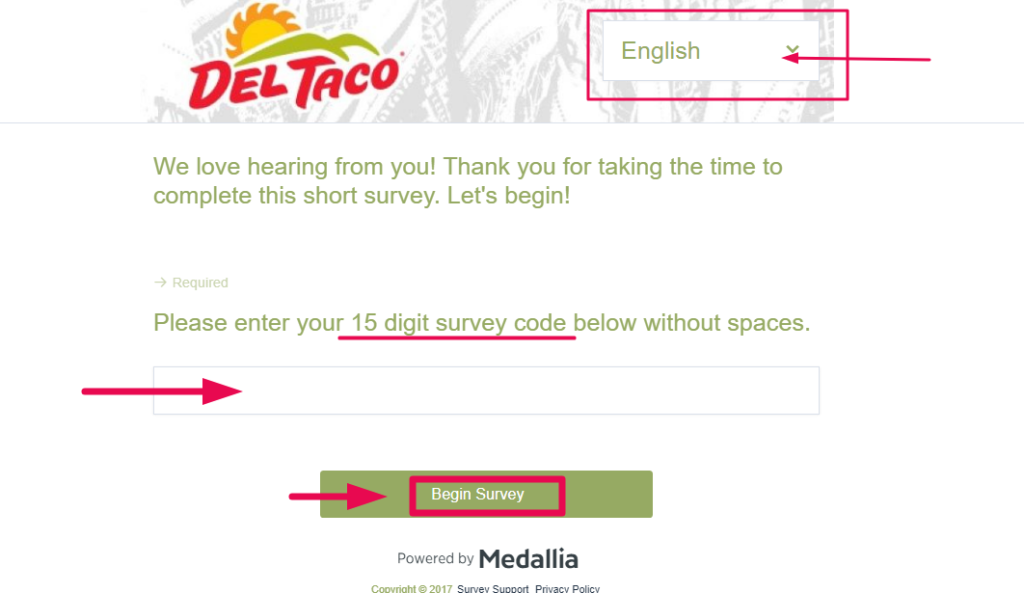 Del Taco Guest Survey
