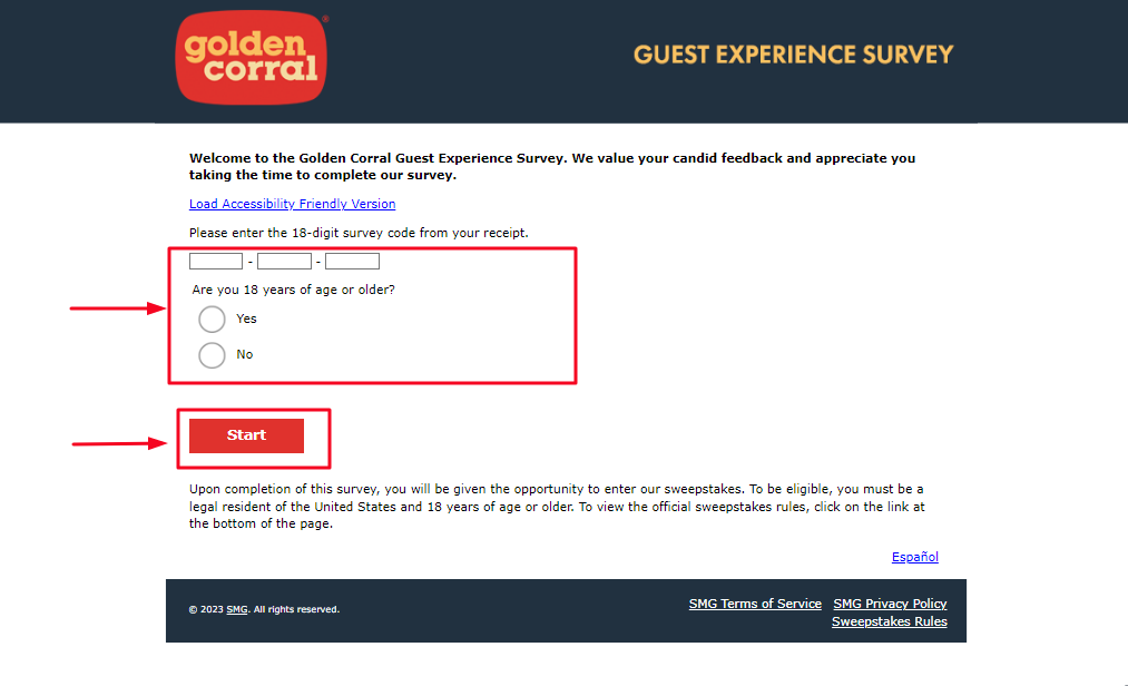 Golden Corral GC Experience Survey 