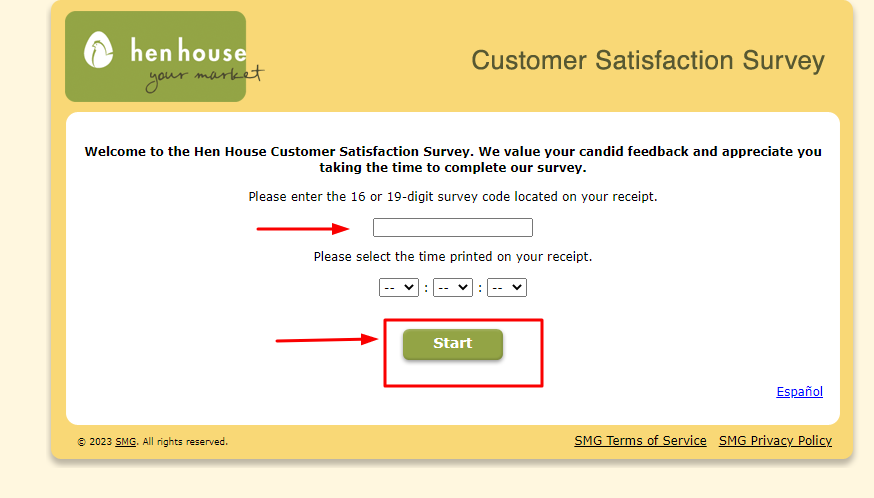 Hen House Customer Satisfaction Survey