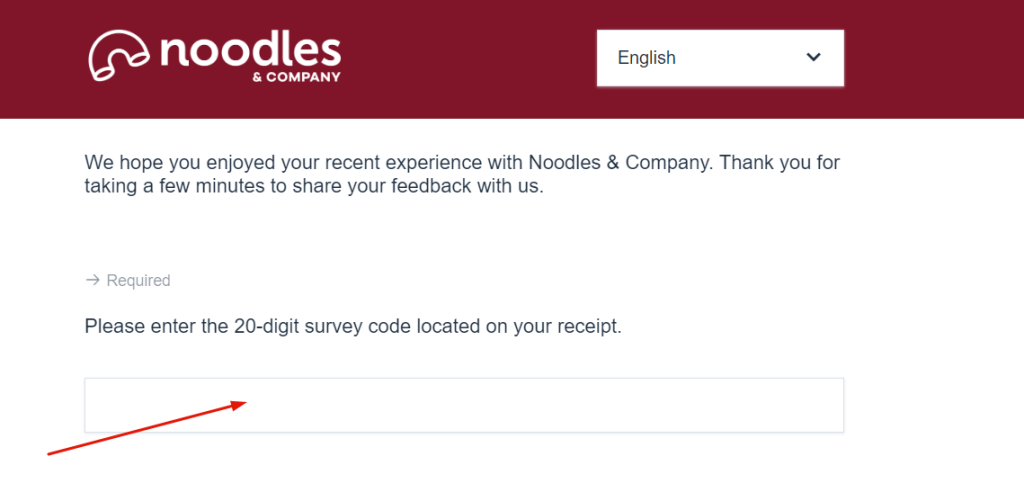 Noodles & Company Guest Satisfaction Survey