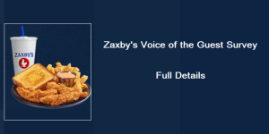Zaxby's Voice of the Guest Survey