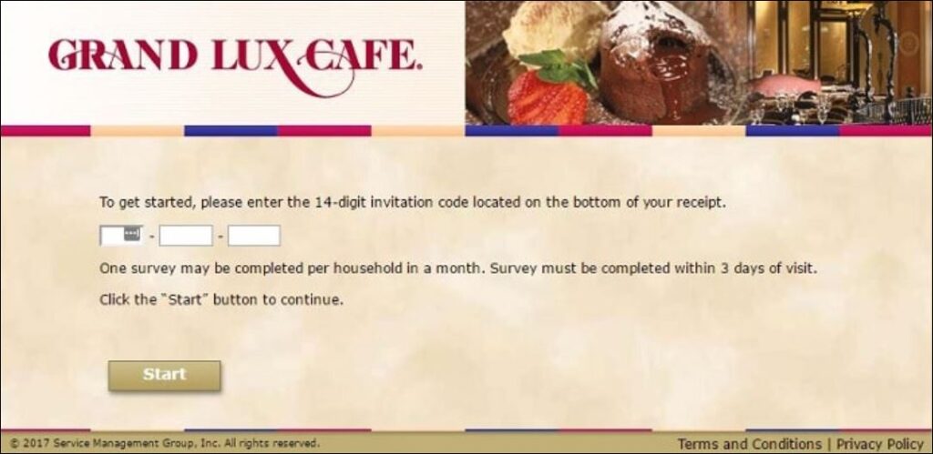 Grand Lux Cafe Survey 